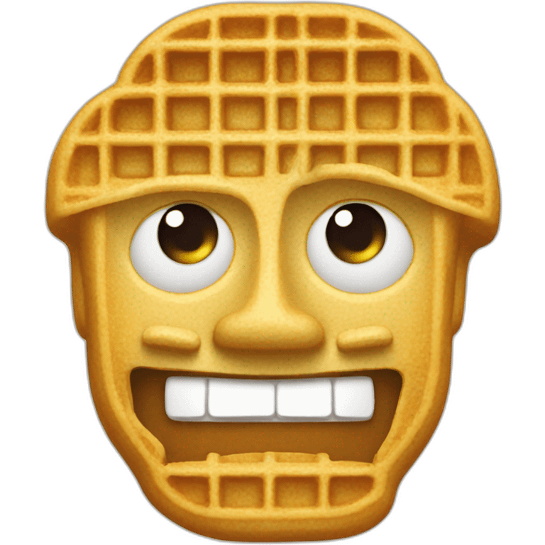 man made out of waffles emoji