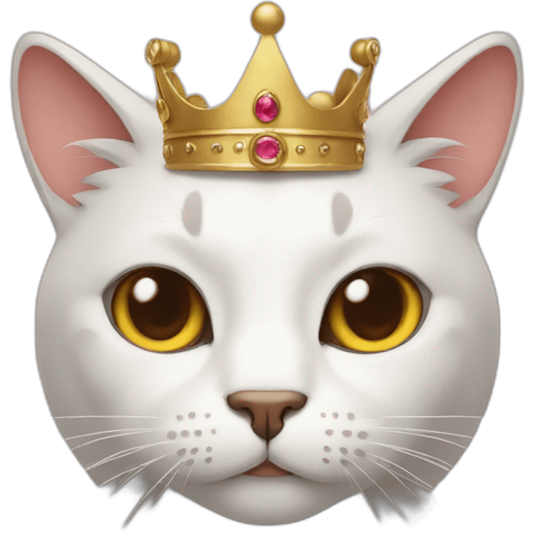 Cat with crown emoji