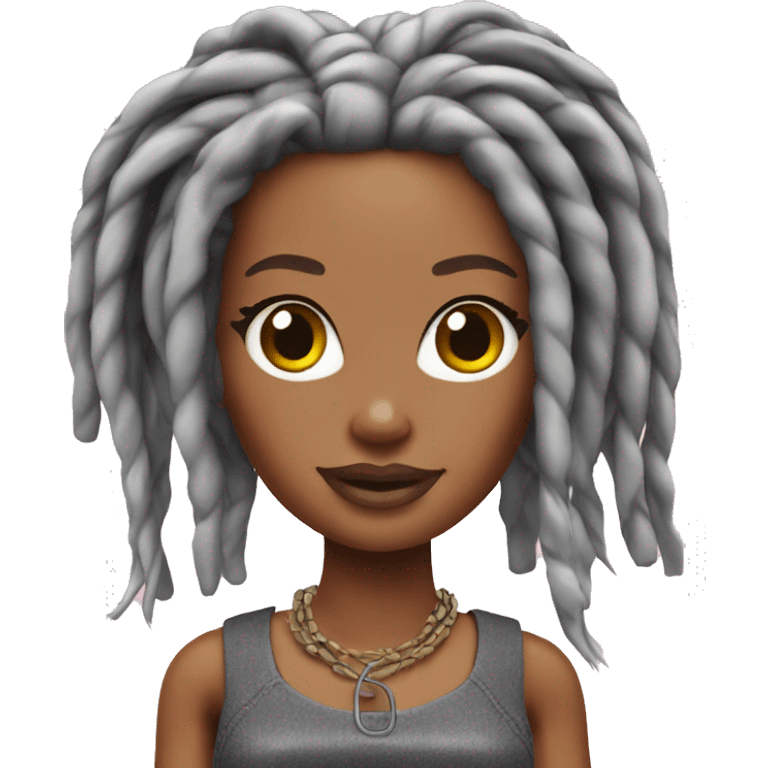 Barbie with dreads emoji