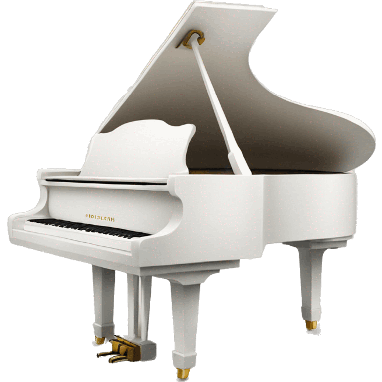 grand piano made of white sand emoji