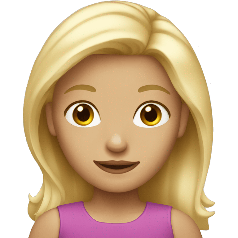 Blond hair girl  emoji