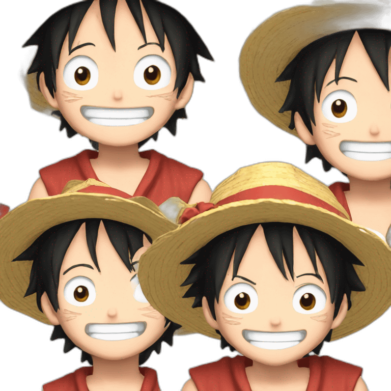 luffy hearts emoji