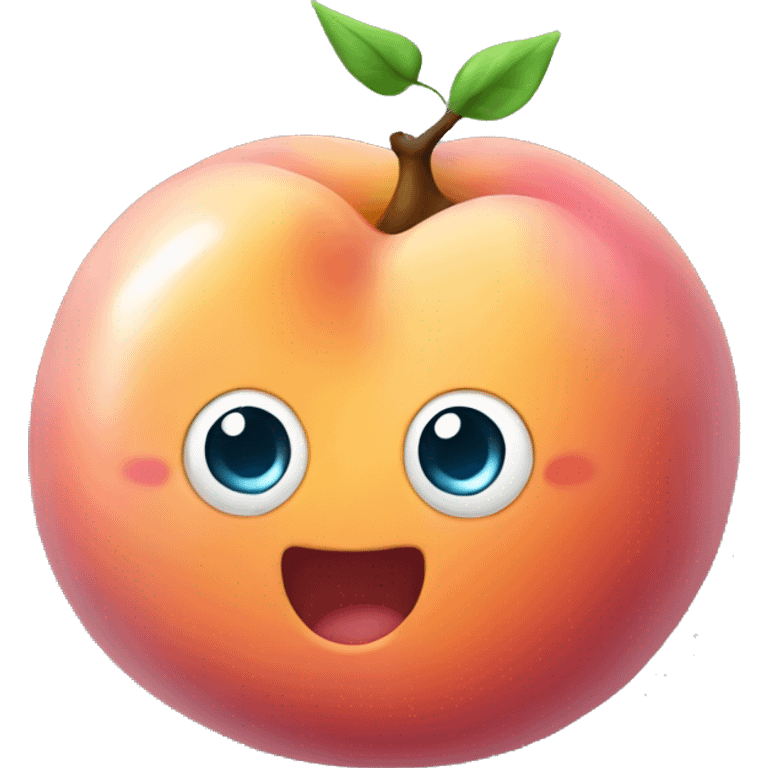 Big rond jelly peach emoji