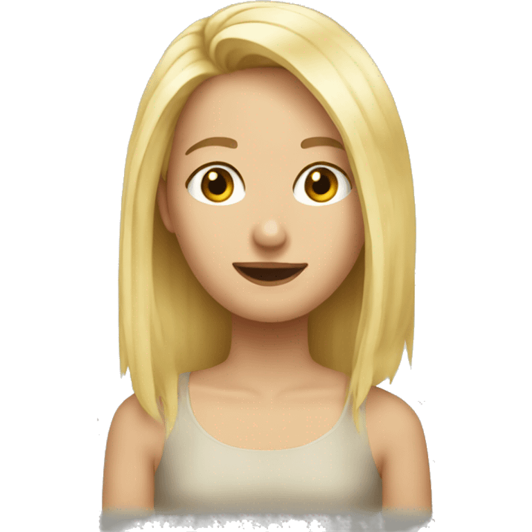 blond vlasy emoji