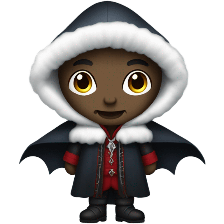 Vampire wearing Eskimo boots emoji