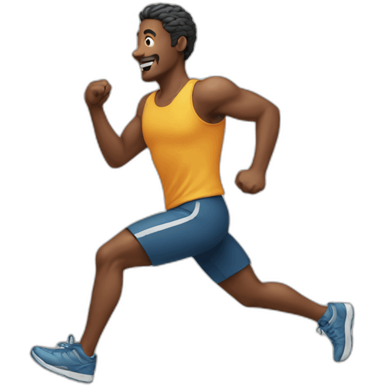 A man Who is running emoji