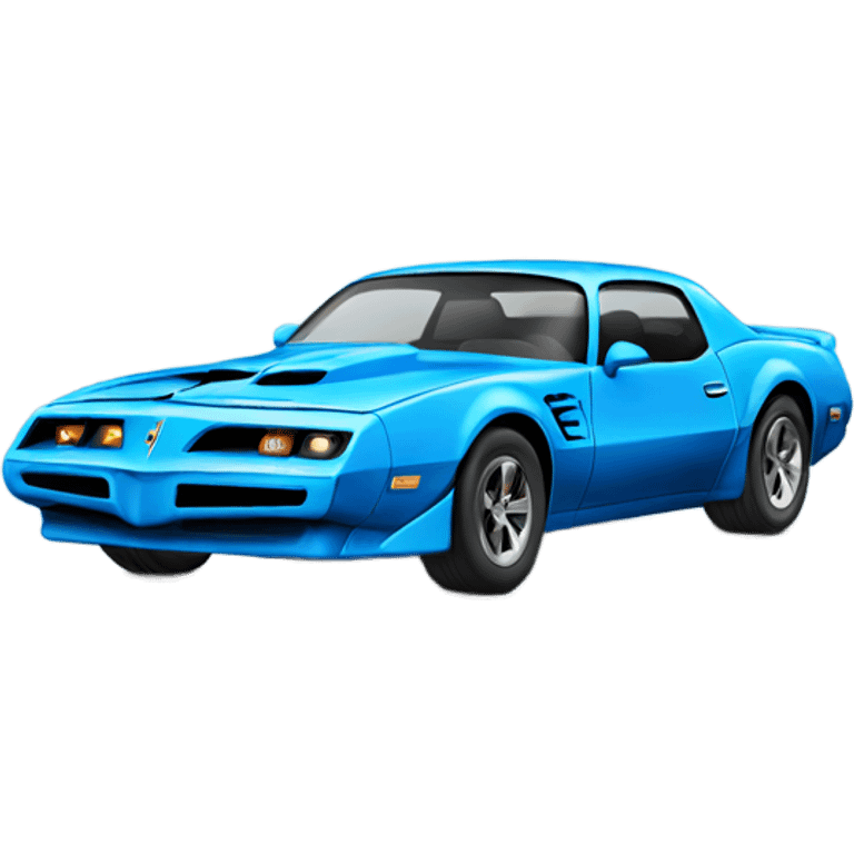 Blue trans am car emoji