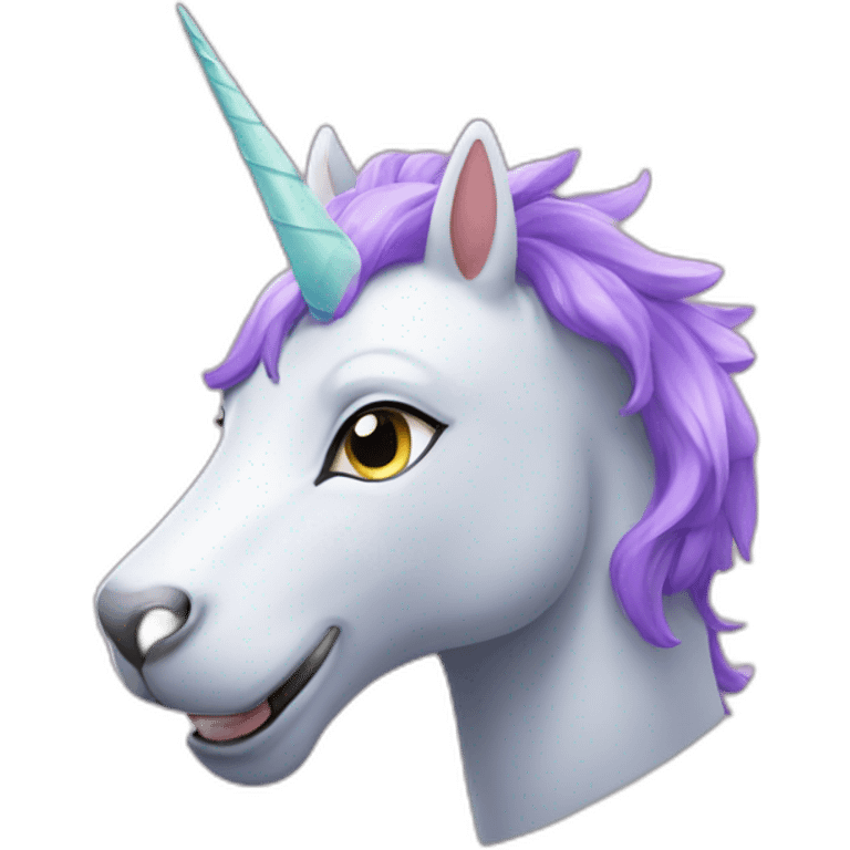 Licorne sur un chat emoji