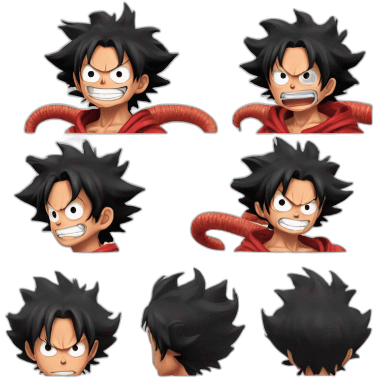 Monkey d Luffy Snakeman emoji