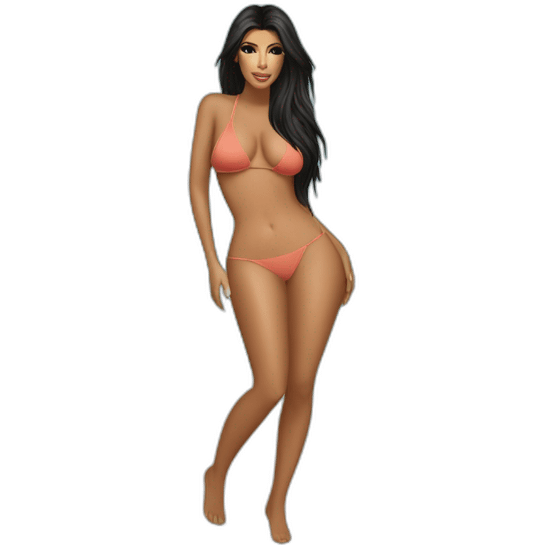 Kardashian beach bum emoji