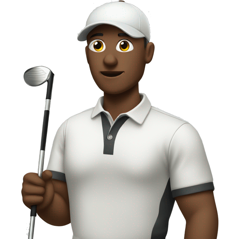 Person playing golf without an arm emoji