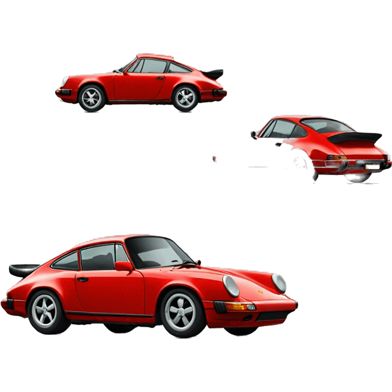 Red Porsche 911  emoji