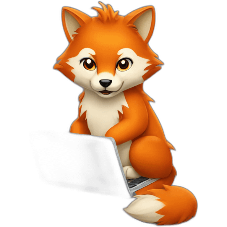 firefox with a laptop emoji