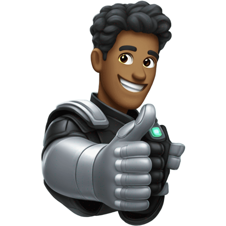 Magical power glove thumbs up emoji