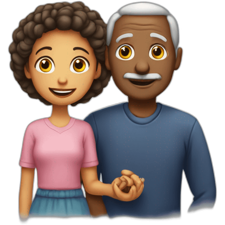 Père et fille emoji