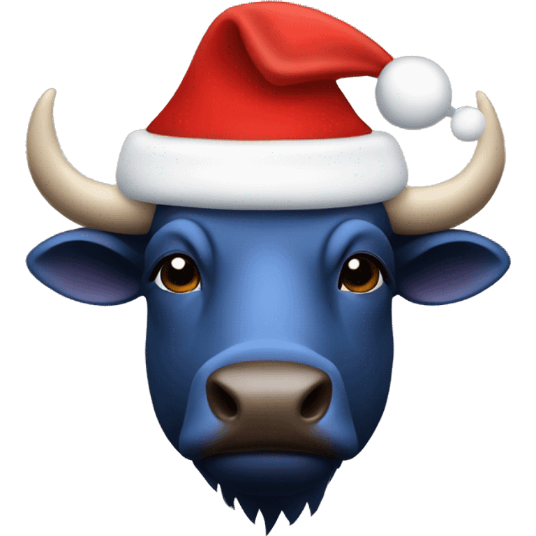 Buffalo with Santa hat emoji