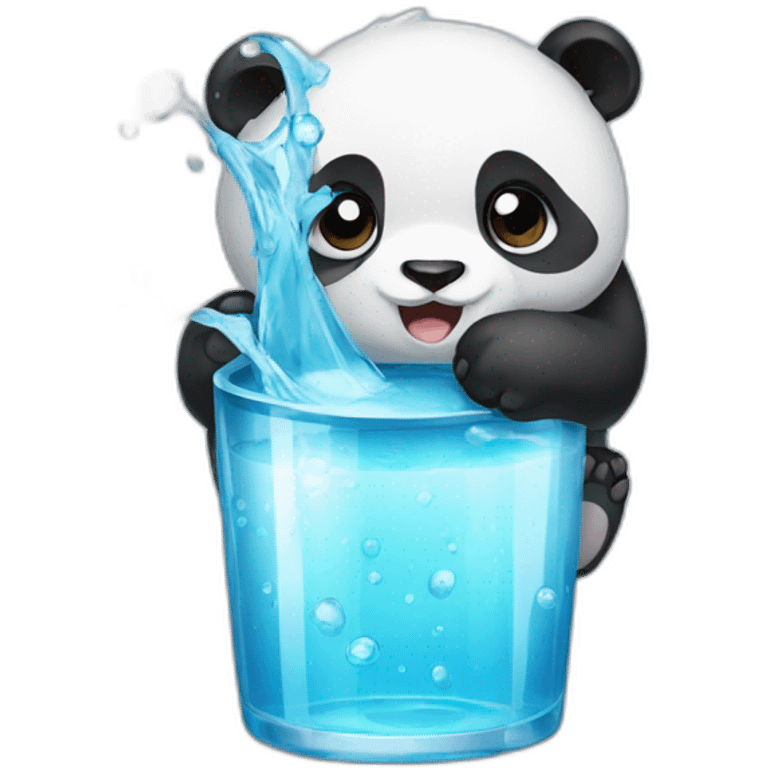 Panda water emoji