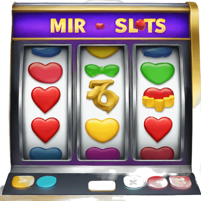 Slot machine titled "Mr Mrs slots" emoji