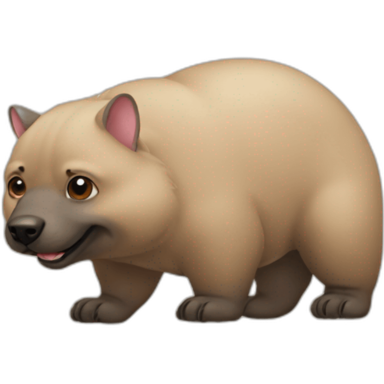 Wombat dog emoji