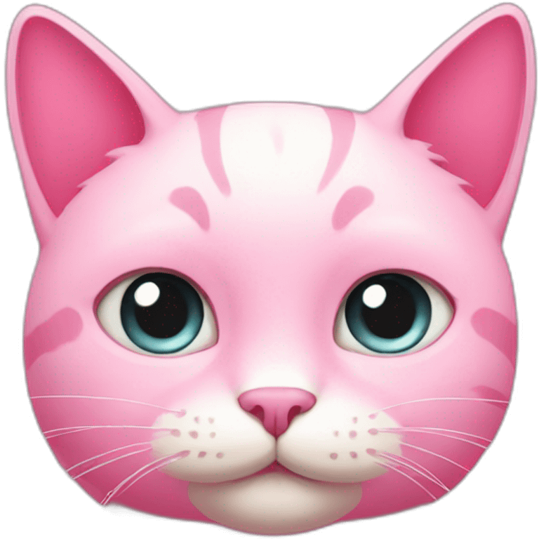 Pink cat emoji