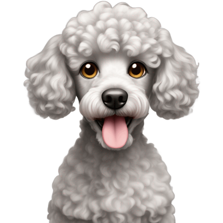 Merle mini poodle emoji