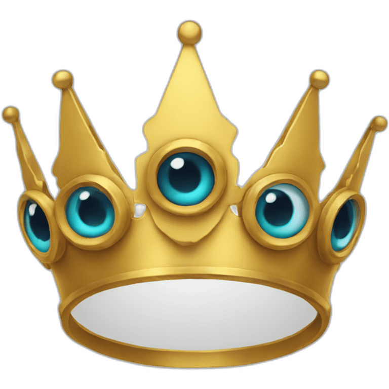 Eyed crown emoji