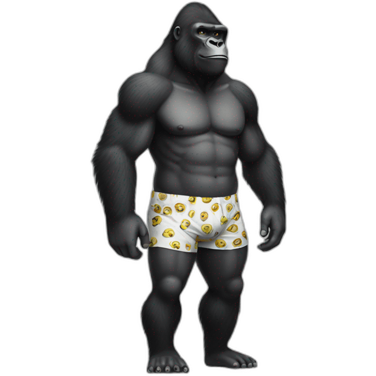 gorilla in sexy boxers emoji