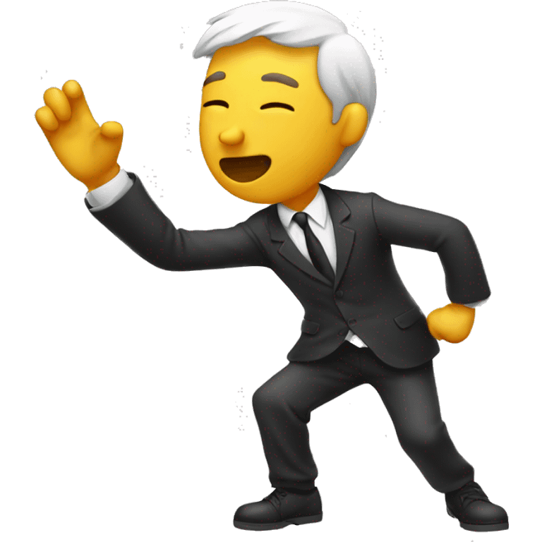 A man doing dab  emoji