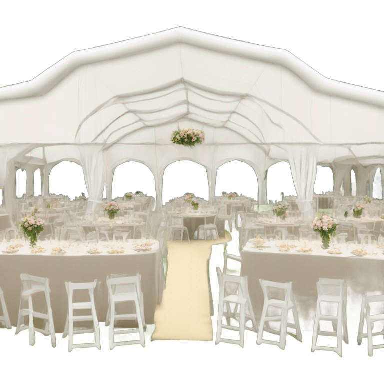 Large Clearspan wedding marquee emoji