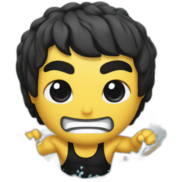 Bruce lee fighting water emoji