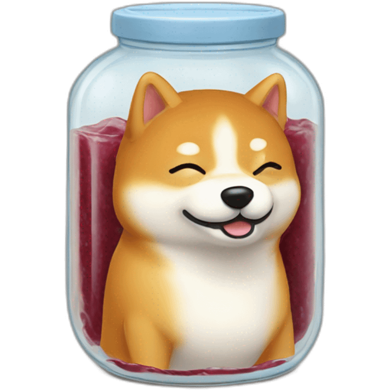 shiba-hugging-jar-of-fig-jam emoji