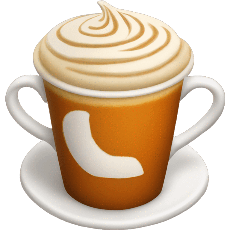 a pumpkin spice latte emoji