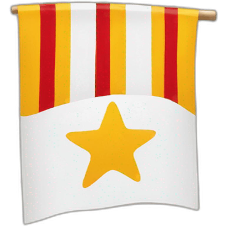 Catalan flag with star emoji