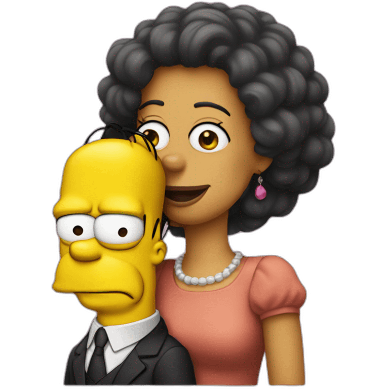 Moira rose and Homer Simpson emoji