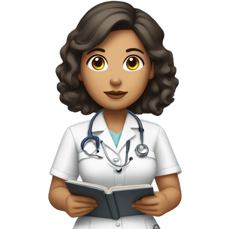 Latina woman nursing student emoji