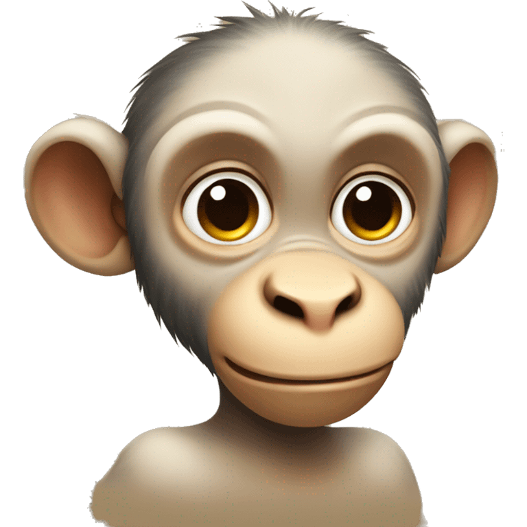 A cute monkey rolling his eyes emoji