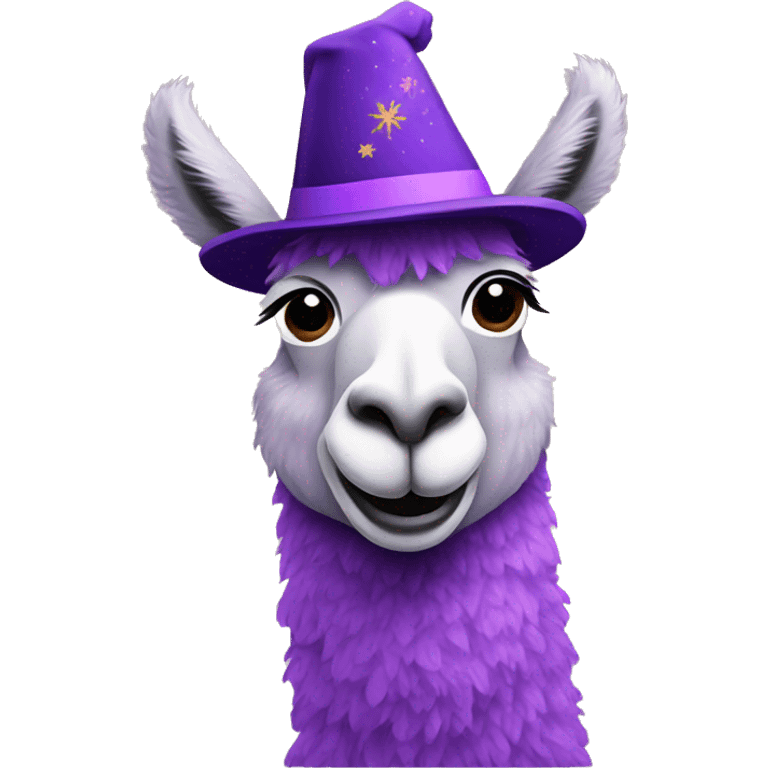 purple Llama in a festive hat emoji