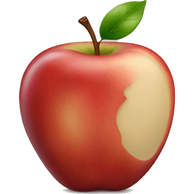 realistic apple without a face emoji