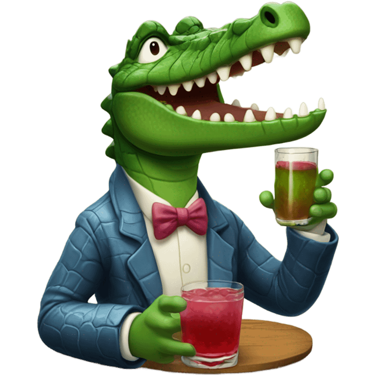 Crocodile spirits une grenadine  emoji