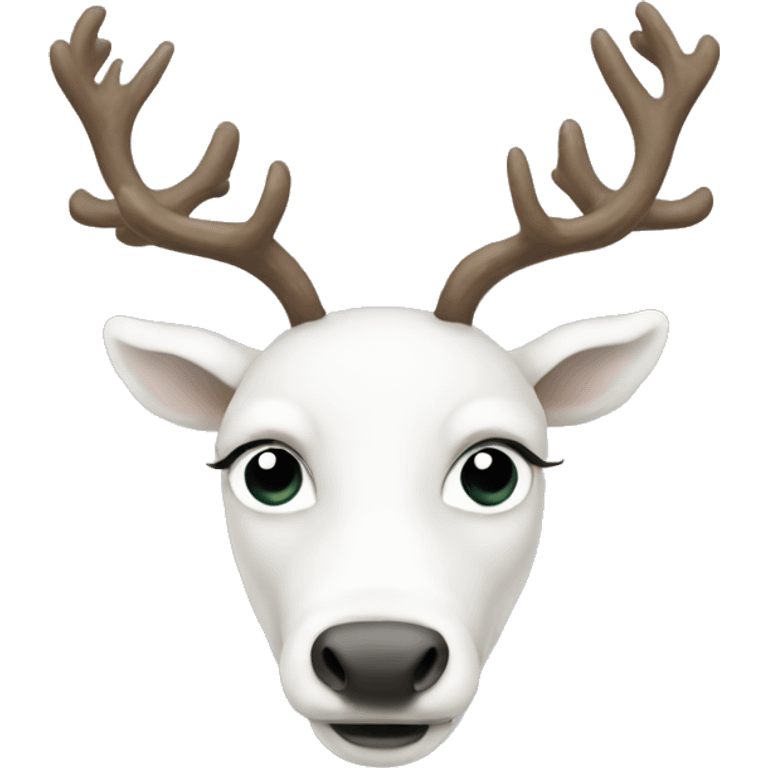 white-reindeer emoji