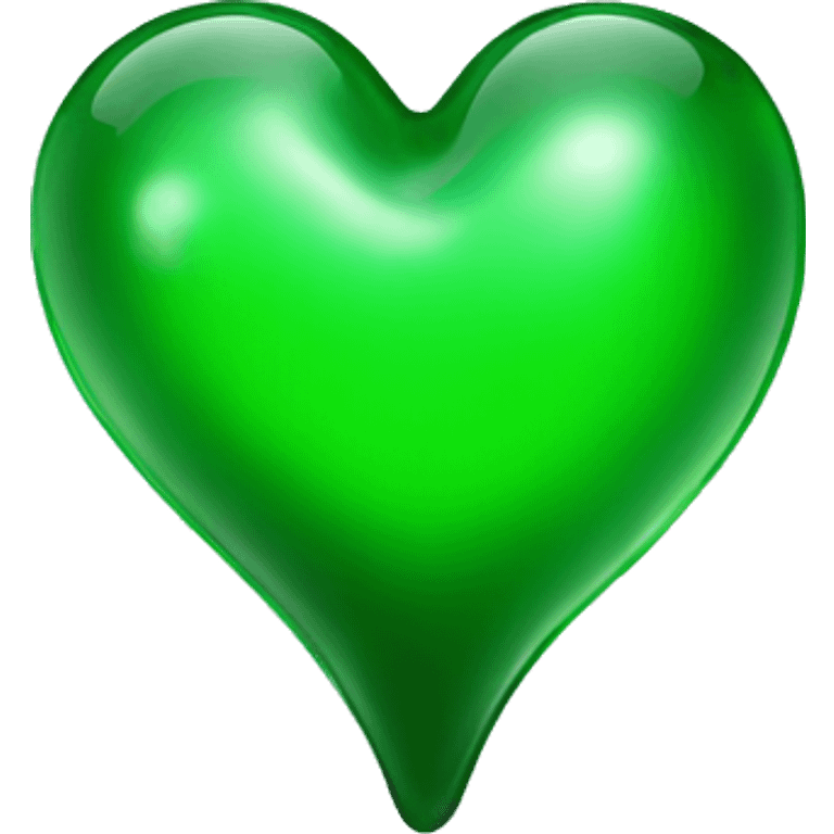  toxic green glass heart emoji