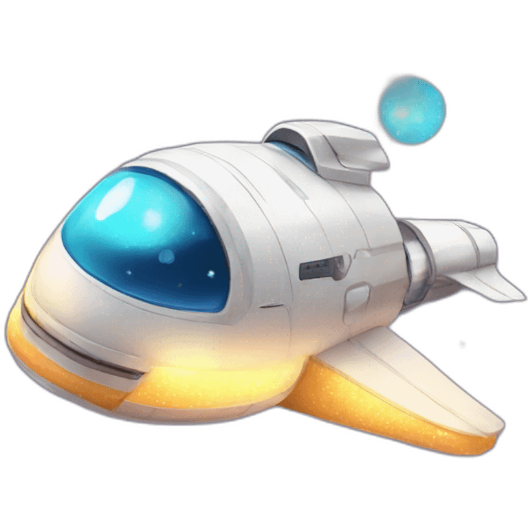 sparkles cute spaceship emoji