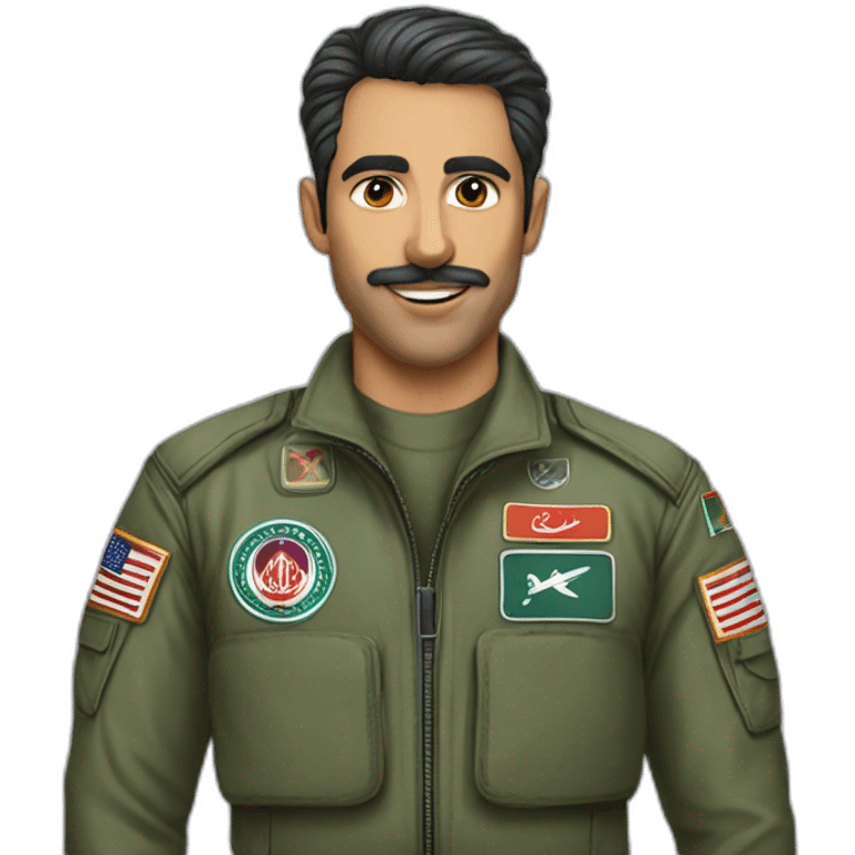 Hansom fighter jet pilot Iran emoji