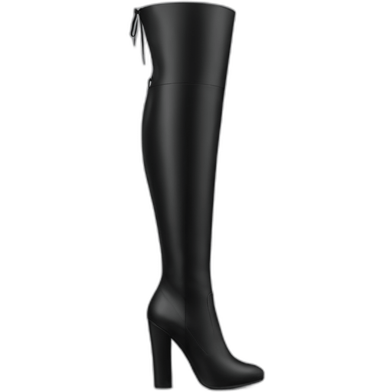 overknee high heel boot emoji