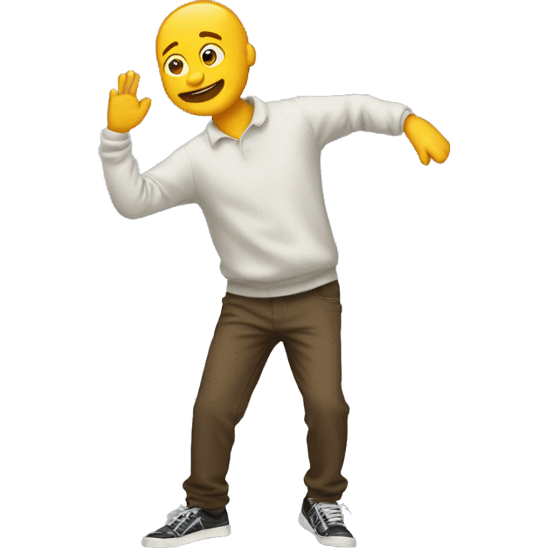 Make an emoji of a person doing the dab emoji