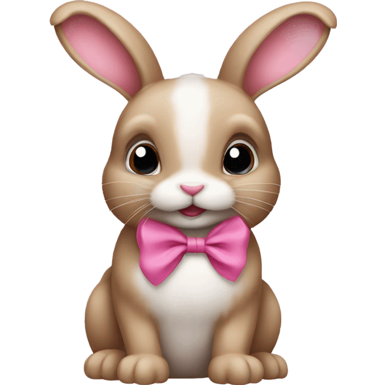 Bunny with pink bow emoji