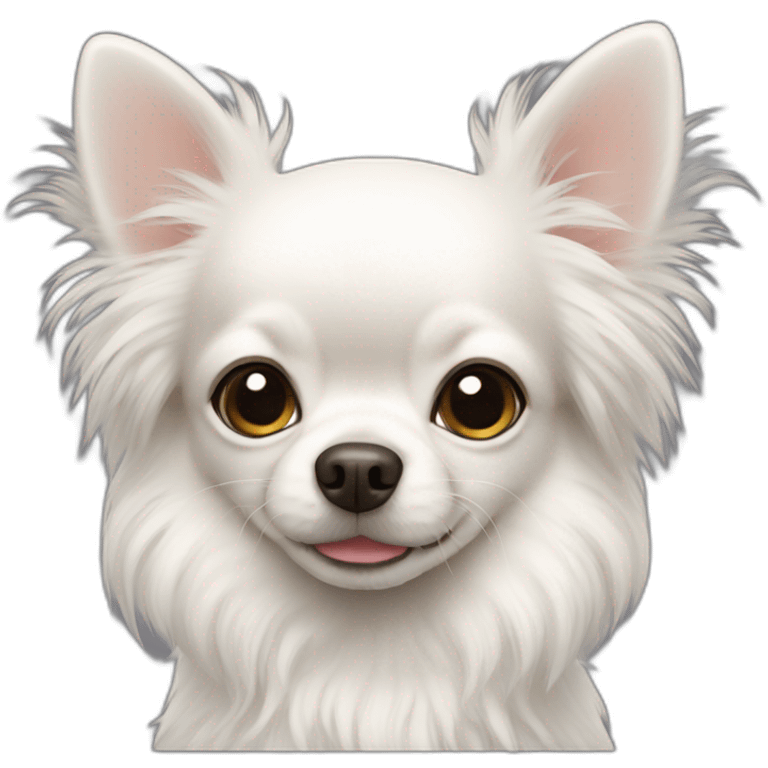 Fluffy White Chihuahua emoji