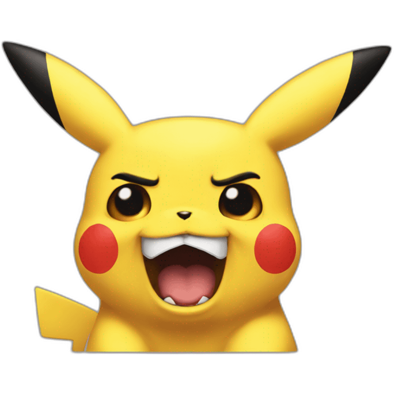 Mad pikachu emoji