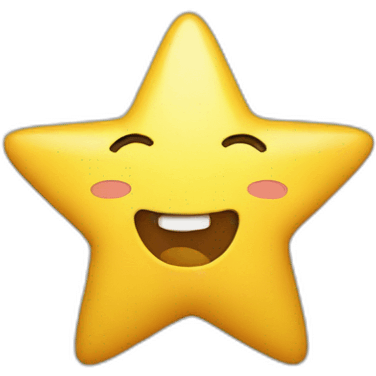 smiling shooting star emoji