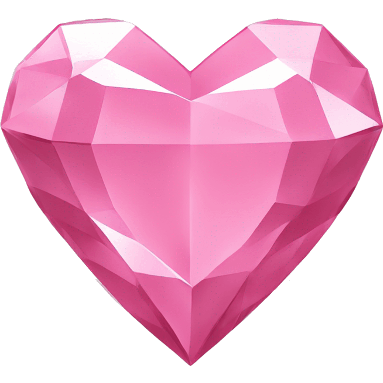 Pink diamond heart  emoji